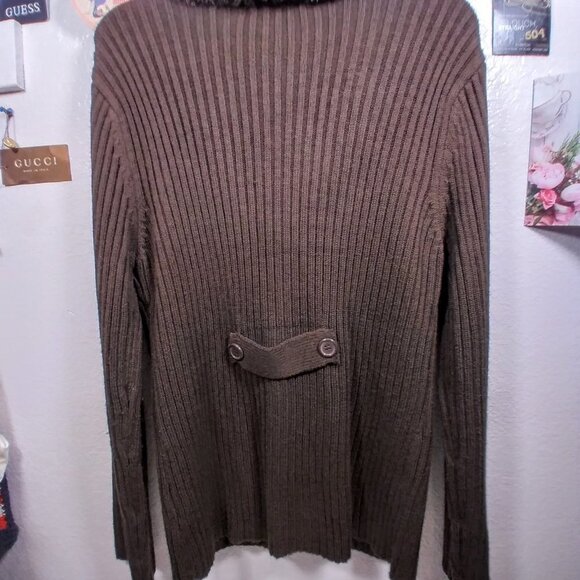 Allison Brittney Chevron Open Front Cardigan sz XL - Picture 5 of 12